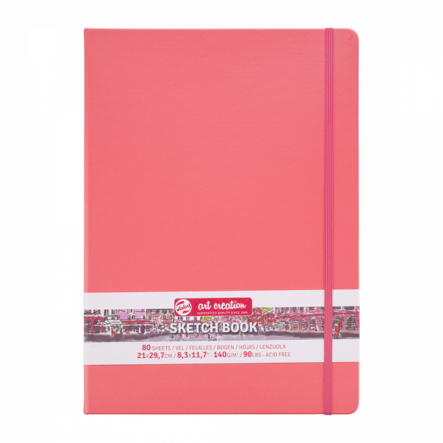 Luonnoskirja A4 Coral Red