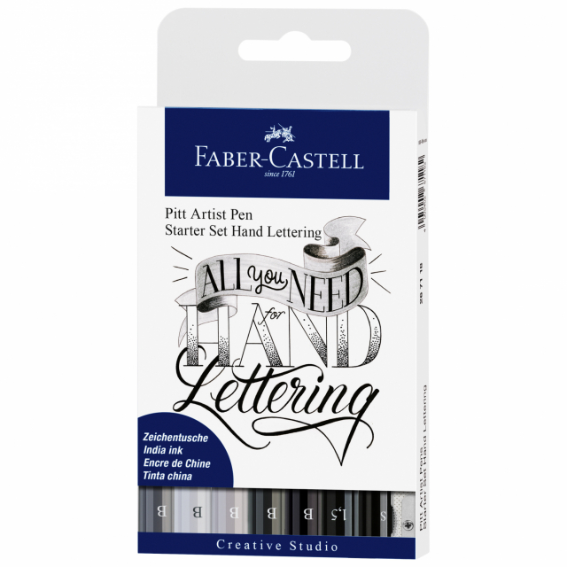 PITT Artist Hand Lettering Starter Set 8 setti