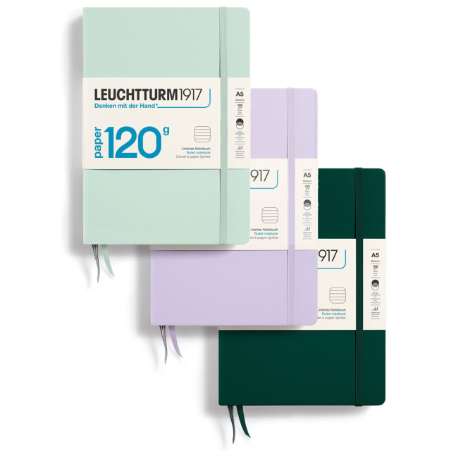 Notebook A5 120g Ruled Mint Green ryhmässä Paperit ja Lehtiöt / Kirjoitus ja muistiinpanot / Muistikirjat @ Pen Store (132547)