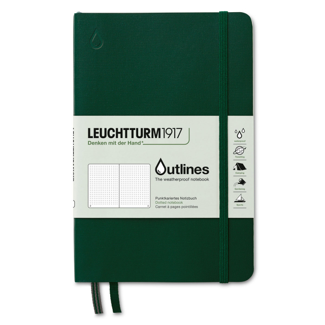 Outline Notebook B6 Walden Green Dotted