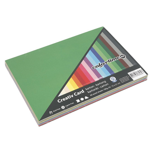 Värillinen paperi basic A5 180g
