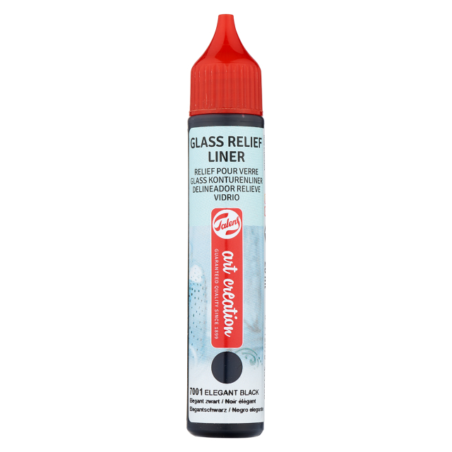 Glass Liner 28 ml Musta