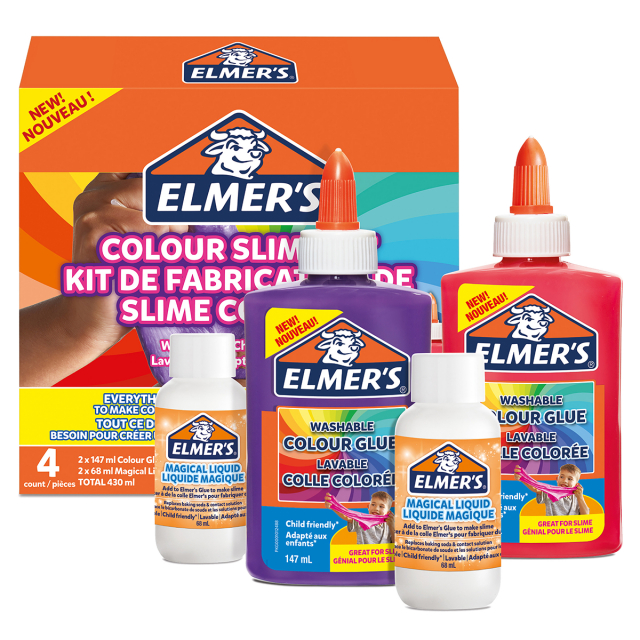 Colour Slime Kit Limapakkaus 4 osaa