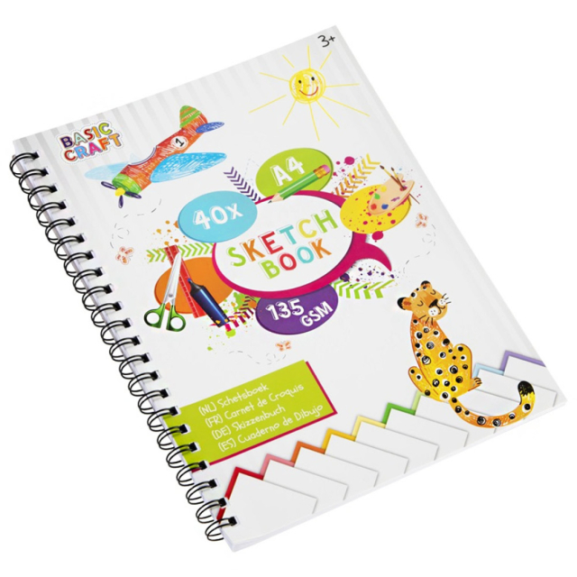 Piirustuslevyt A4 135g, 40 sheets
