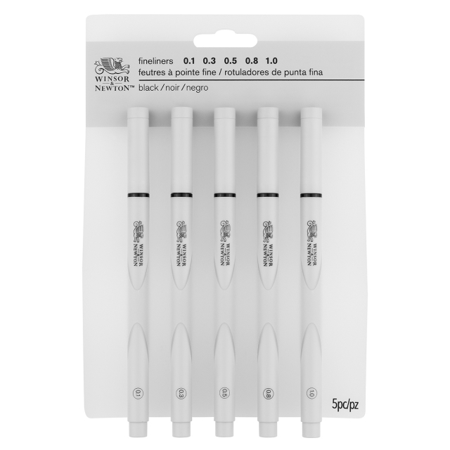 Fineliner 5-setti Musta