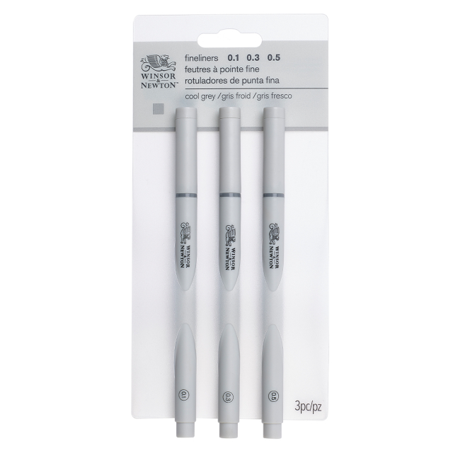 Fineliner 3-setti Cool Grey