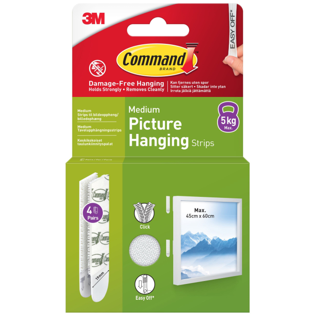 Command Taulunkiinnityspalat Medium 4 st