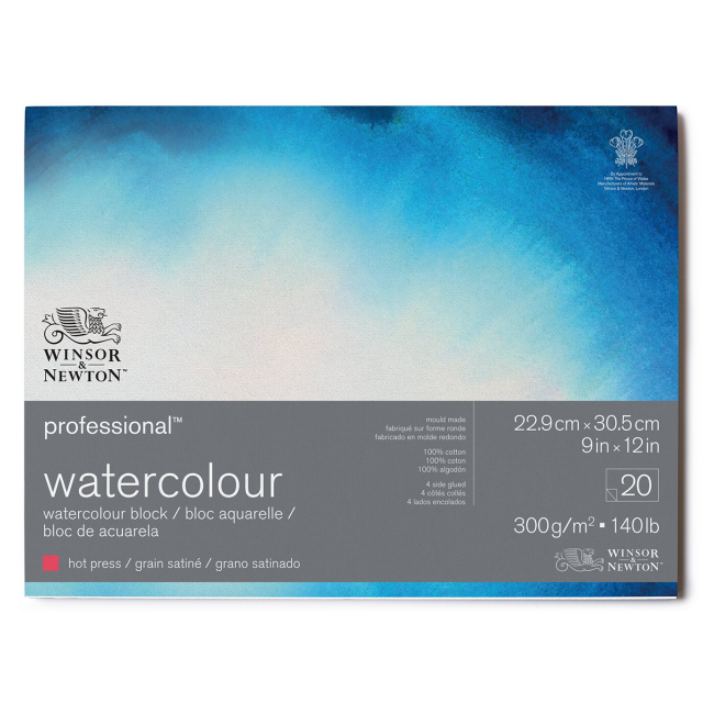 Professional Akvarellilehtiö HP 23x31cm 300g