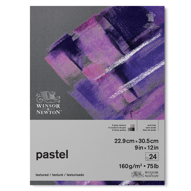 Pastellilehtiö Grey 23x31 cm 160g