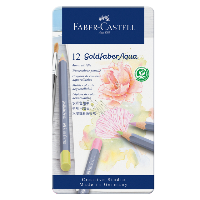 Goldfaber Aqua Akvarellikynät 12-setti Pastel