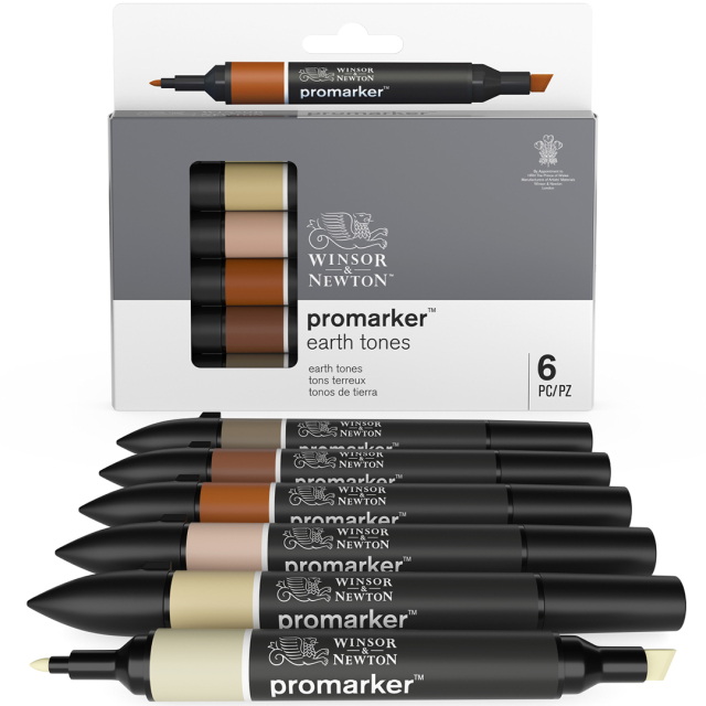 Promarker 6-setti Earth tones