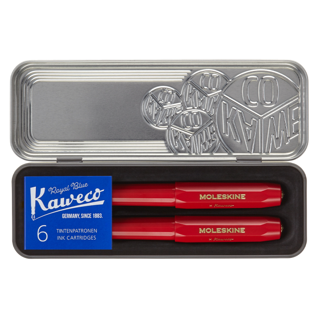 Kaweco x Moleskine Set Punainen