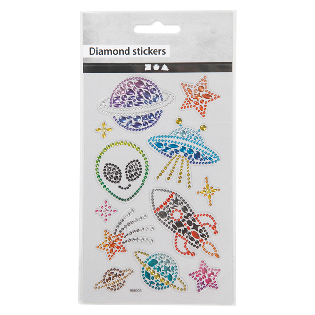 Diamond Stickers Avaruus 1 arkki