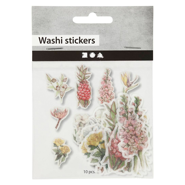 Washi Stickers Kukat