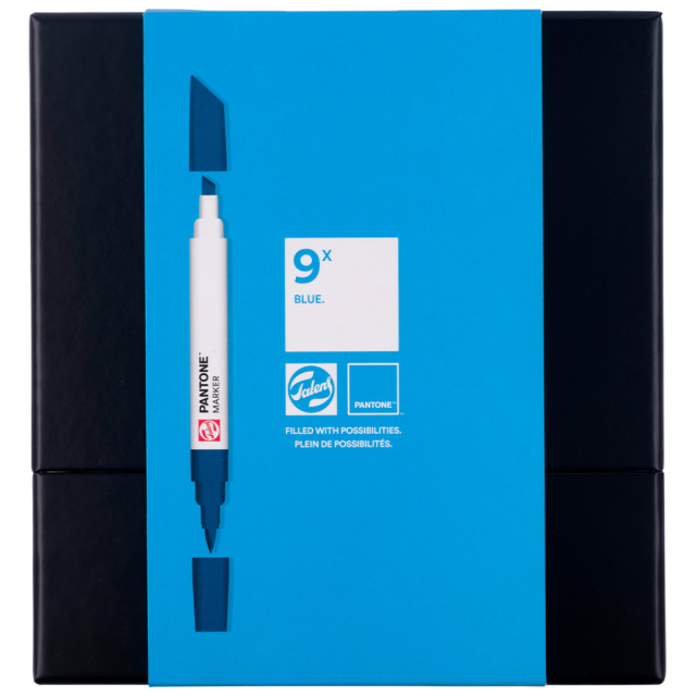 Marker 9 kpl Blue