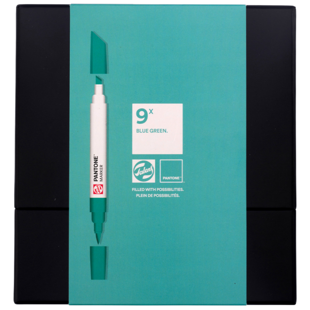 Marker 9 kpl Blue Green