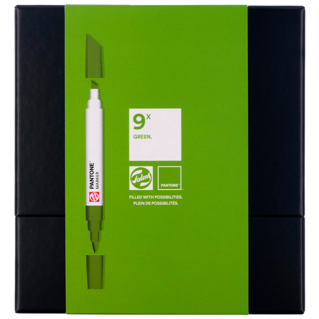 Marker 9 kpl Green