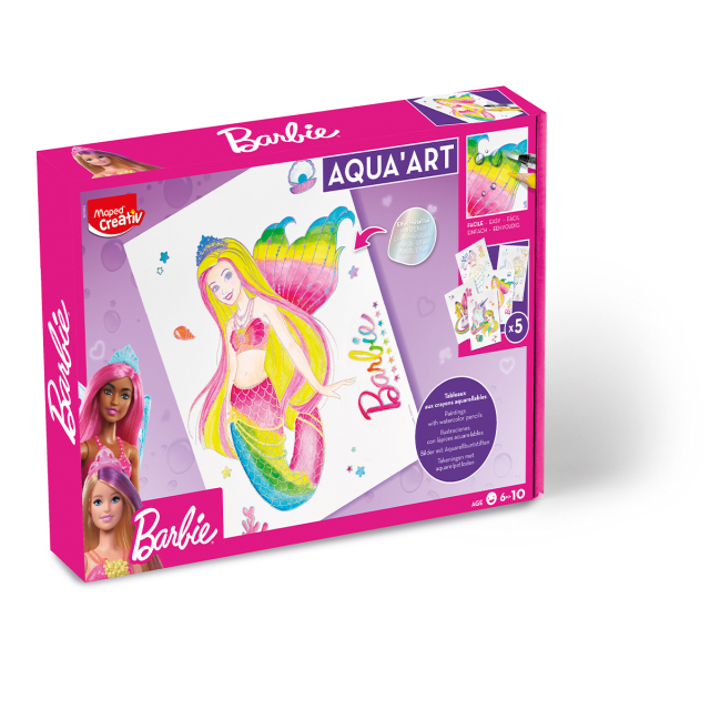 Barbie Aqua art 25 kpl