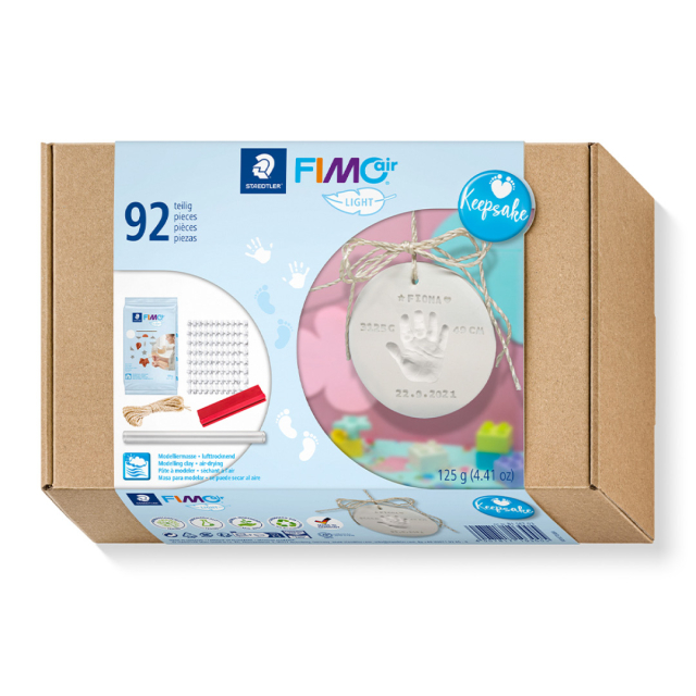 FIMO Air Käsi- ja jalanjäljet Keepsake 92 kpl