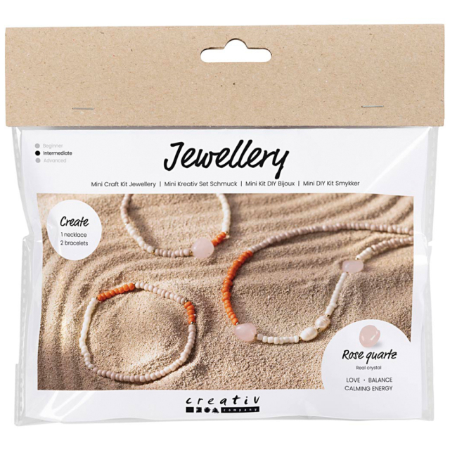 Mini DIY-kit Korut Ruusukvartsi