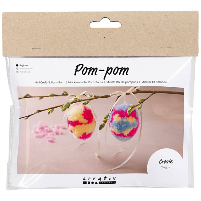 Mini DIY-kit Pompom-munat
