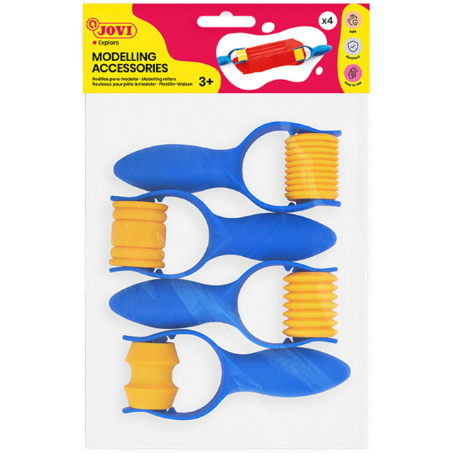 Roller savelle Erilaisia kuvioita 4-pack (3 vuotta+)