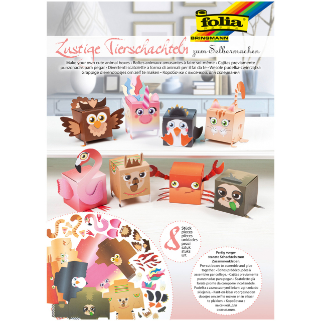 DYI-kit I Animal boxes 8 kpl