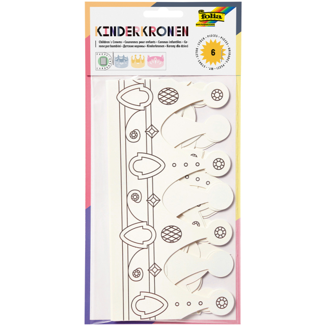 Lasten naamioita Kruunut 6 kpl