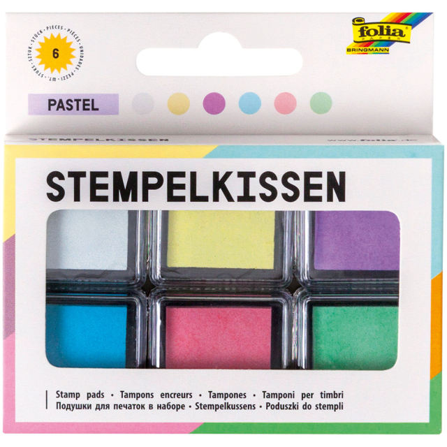 Leimasinmuste Pastelli 6 kpl