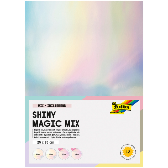 Värinvaihtopaperi Shiny Magic Mix 12 Arkkia 