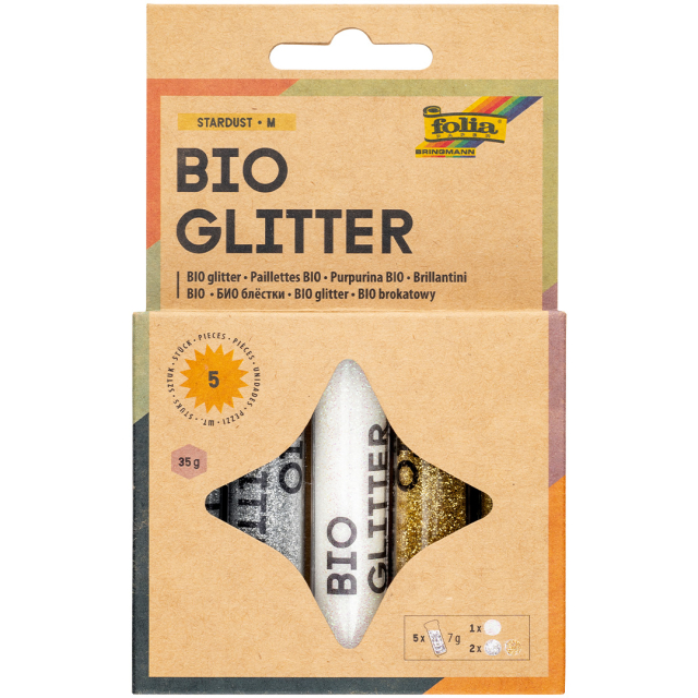 Bio Glitter Mix Tähtipöly 5kpl