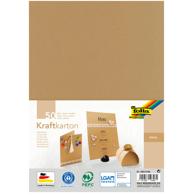 Värillinen paperi luonnollinen 230g/m² 50 Arkkia