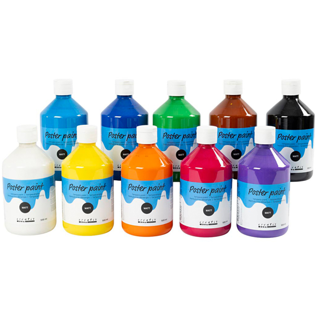 Poster Paint  Temperamaali Matta 10x500ml