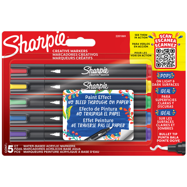 Creative Marker Bullet Tip 5 kpl