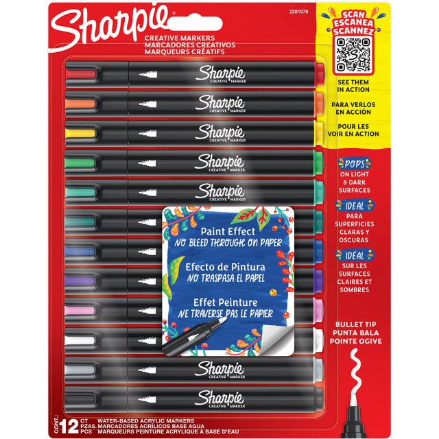 Creative Marker Bullet Tip 12 kpl