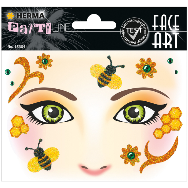 Face Art Stickers Mehiläinen