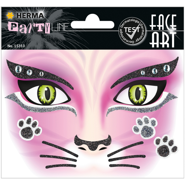Face Art Stickers Kissa