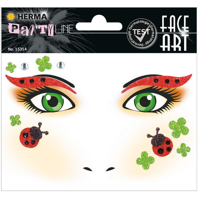 Face Art Stickers Leppäkerttu