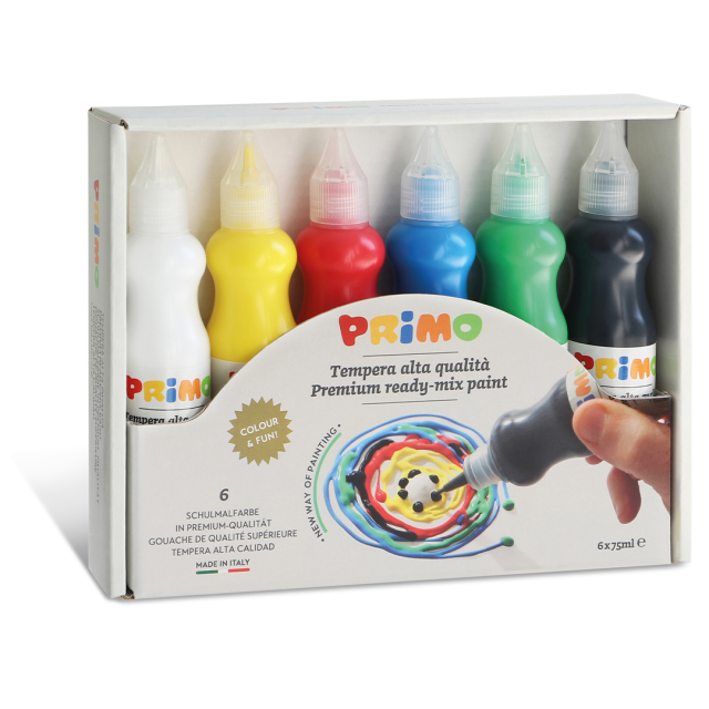 Poster paint Ready-mix 75 ml 6-setti