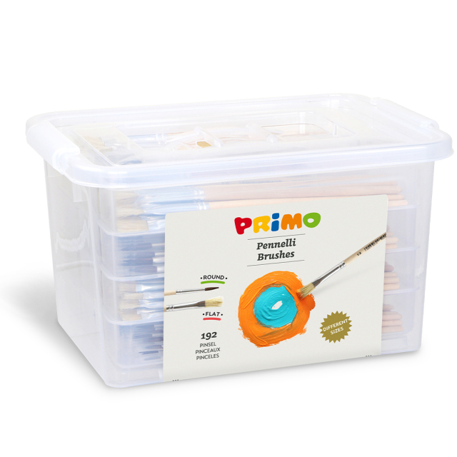 Valikoima harjattu, puinen kahva 192 kpl