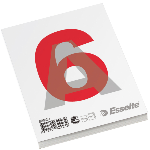 Limbloki A6 60g 100 arkkia viivoittamaton