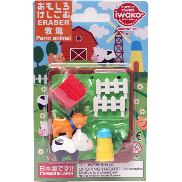 Puzzle Pyyhekumi Maatilan eläimet