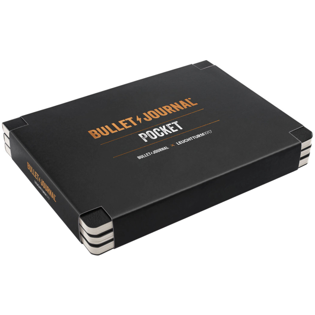 Bullet Journal Pocket 3 kpl Black