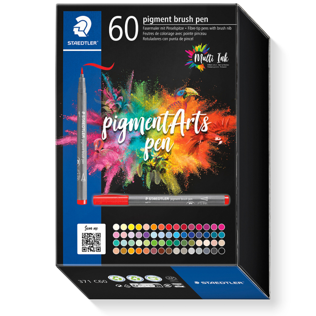 Pigment Arts Brush Pen 60-setti