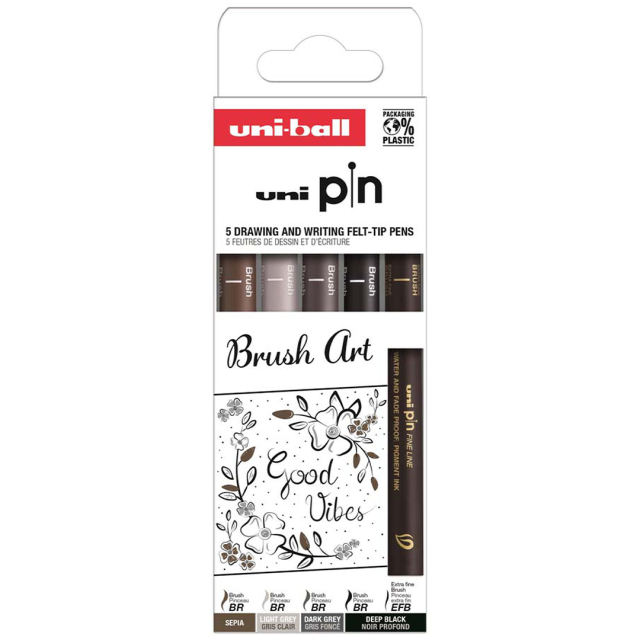 Pin Fine Line 5-setti Brush Art