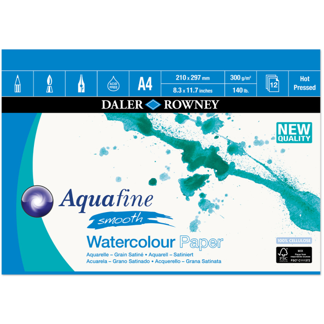 Akvarellilehtiö HP 300g A4