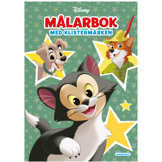 Disneyklassikkojen värityskirja tarroilla