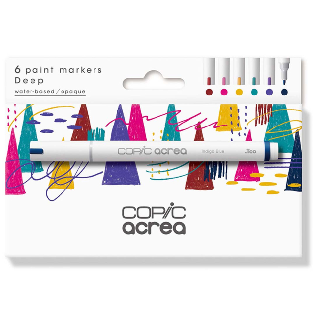 Acrea Paint Marker 6-setti Deep Colours