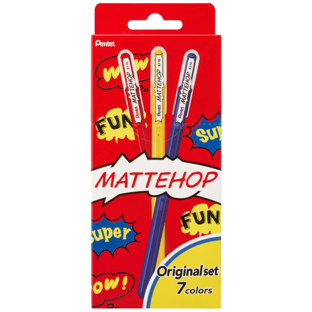 Mattehop Geelikynä Original Colours 7 kpl