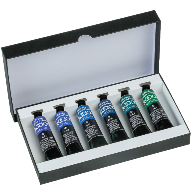 Öljyväri Assortment 6x20 ml Cobalts
